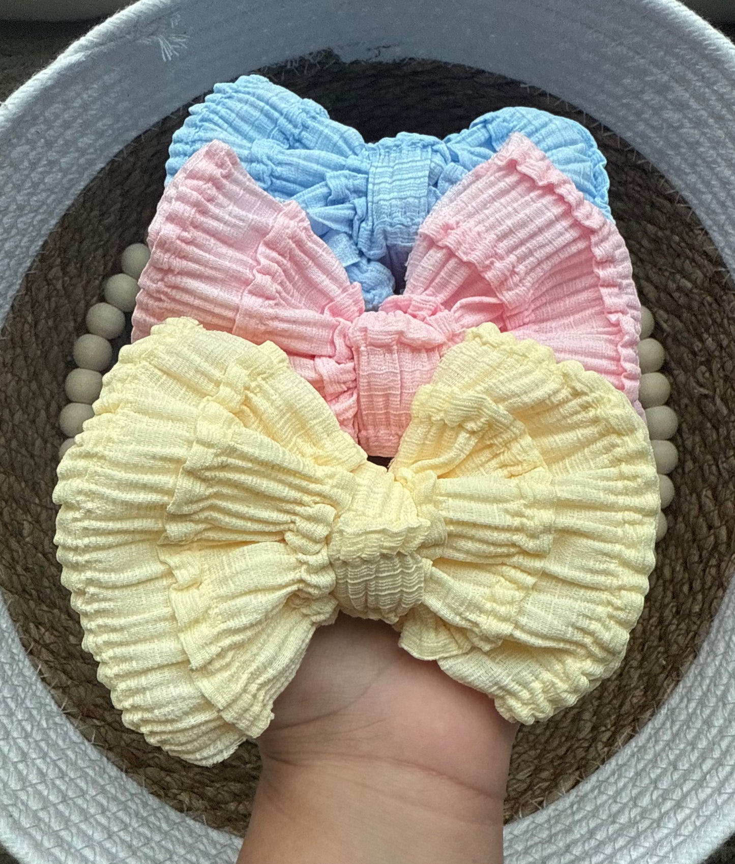 Ruffle Knit Headwraps - 5 inch
