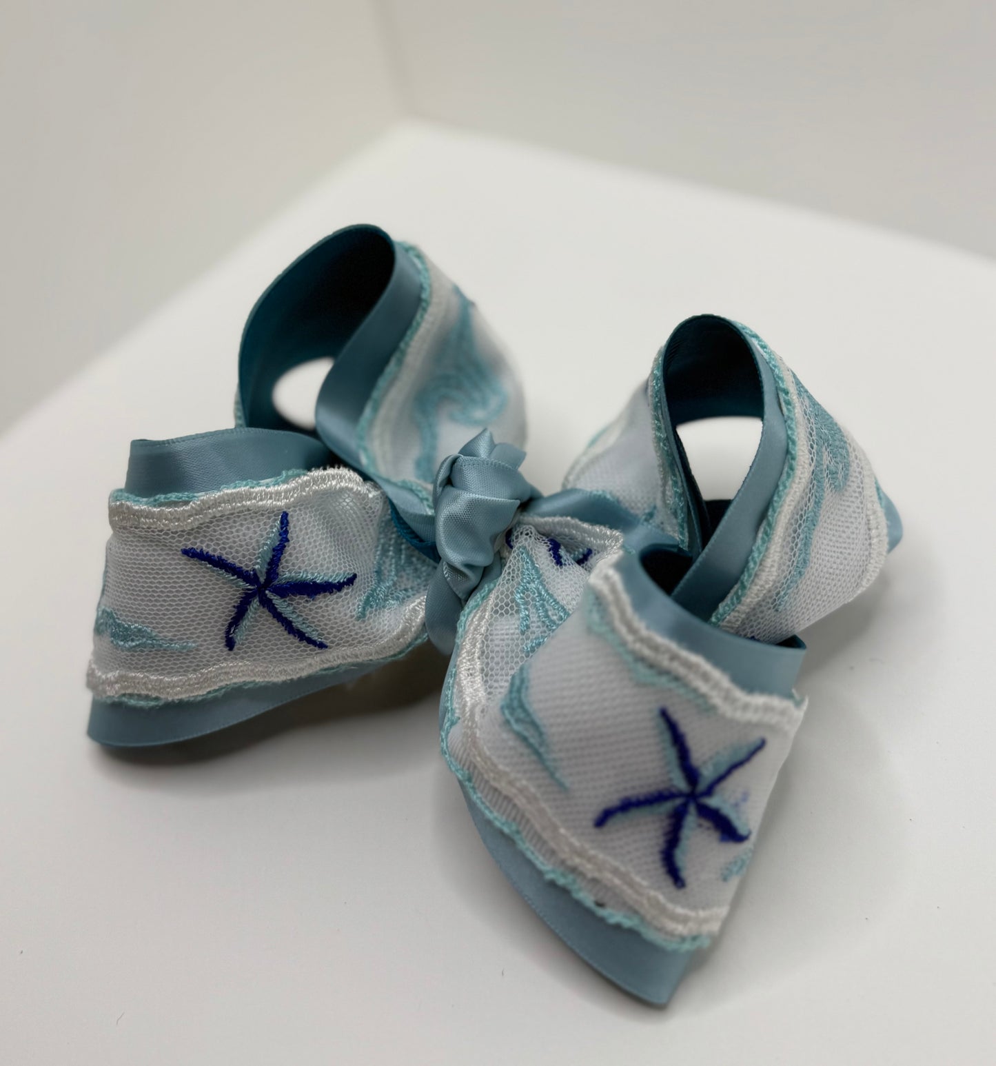 Satin Beach Lace - 5 inch Bow