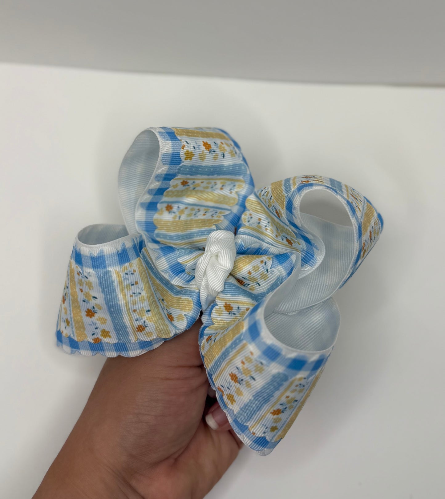 Little Daisy Gingham - 5 inch Bow