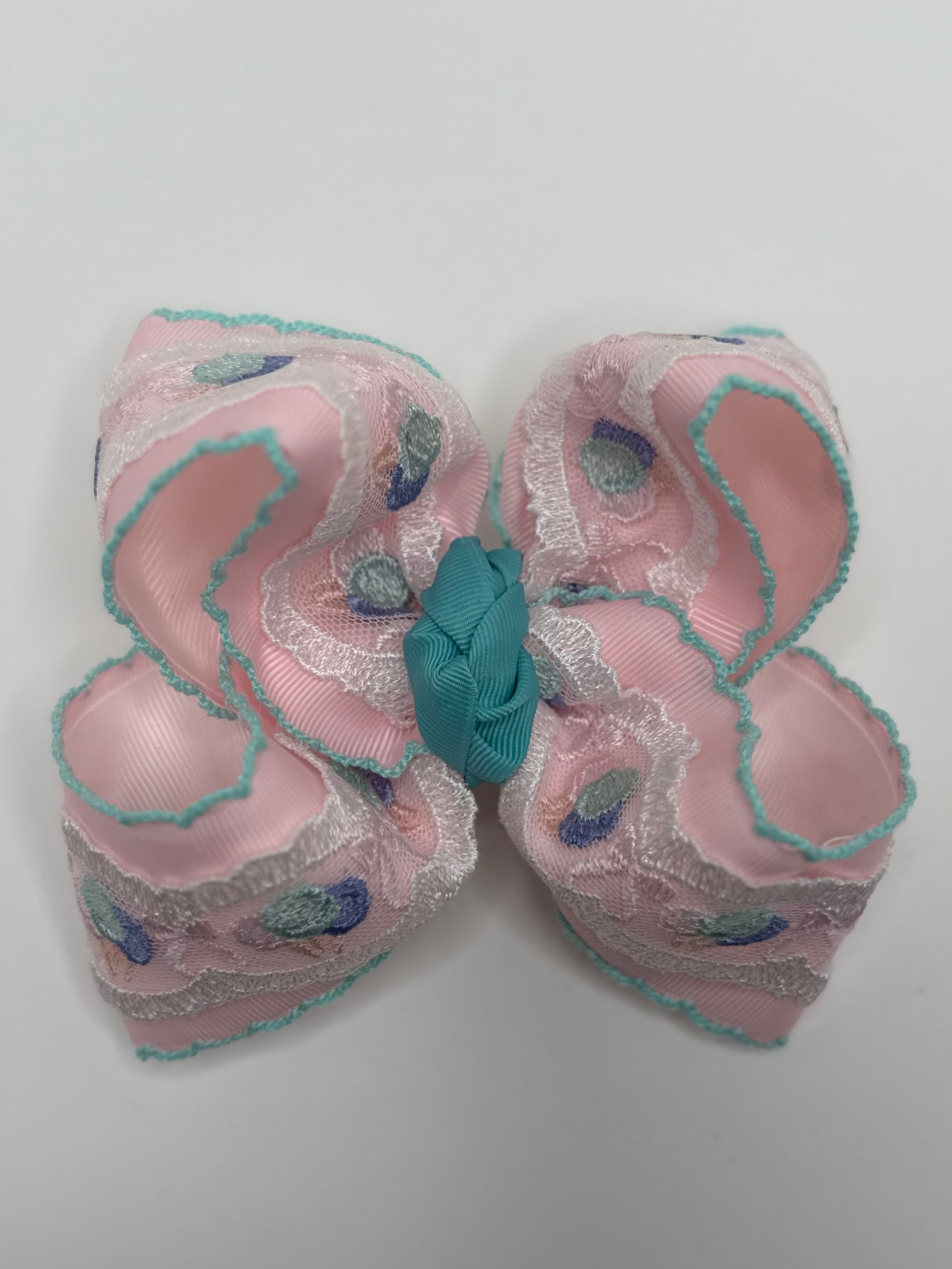 Cotton Candy Lace - 5 inch Bow