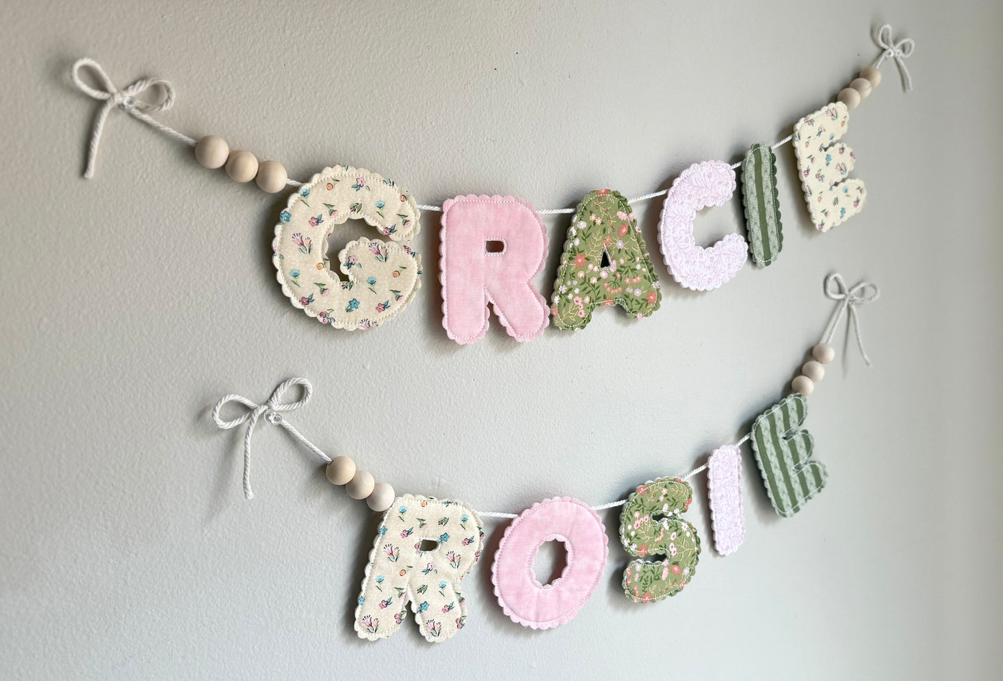 Quilted Name Banners