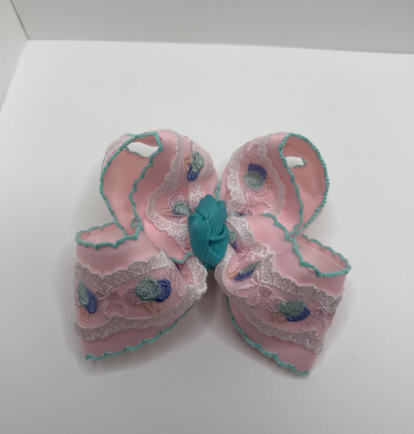 Cotton Candy Lace - 5 inch Bow
