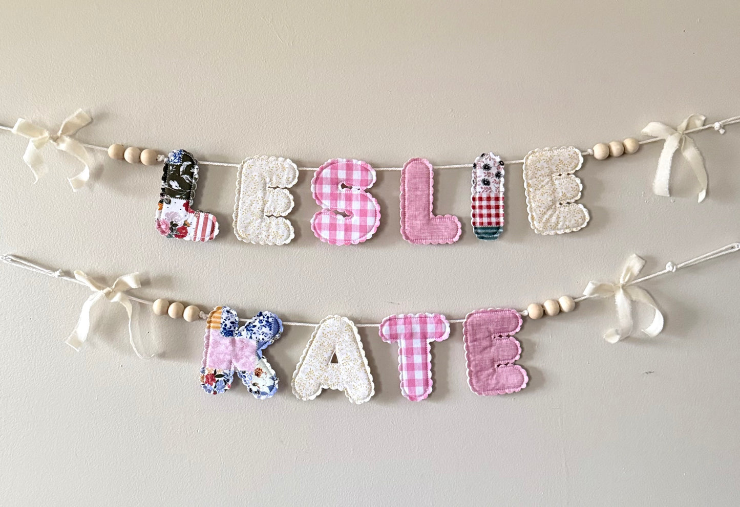 Quilted Name Banners