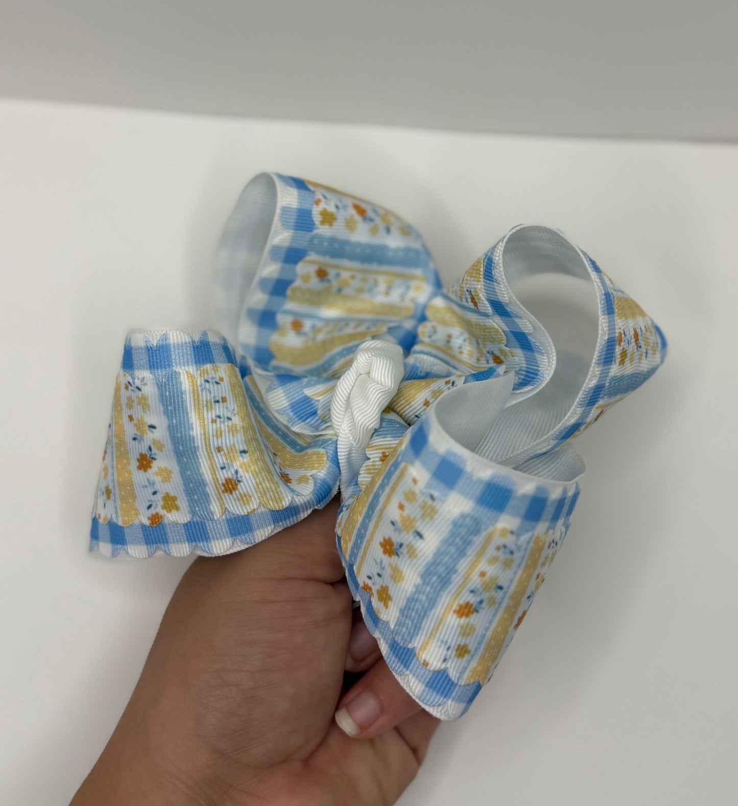 Little Daisy Gingham - 5 inch Bow