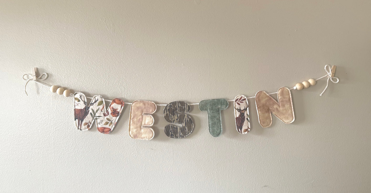 Quilted Name Banners