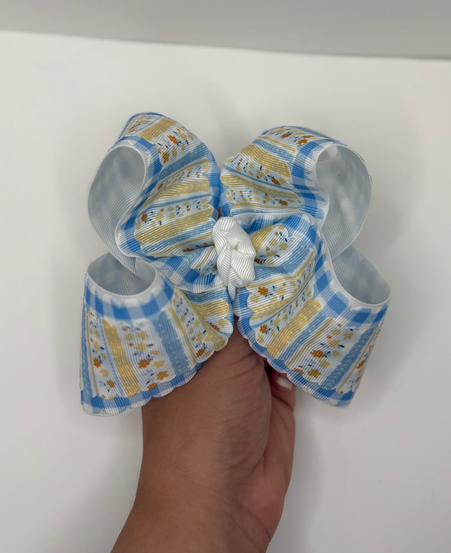 Little Daisy Gingham - 5 inch Bow