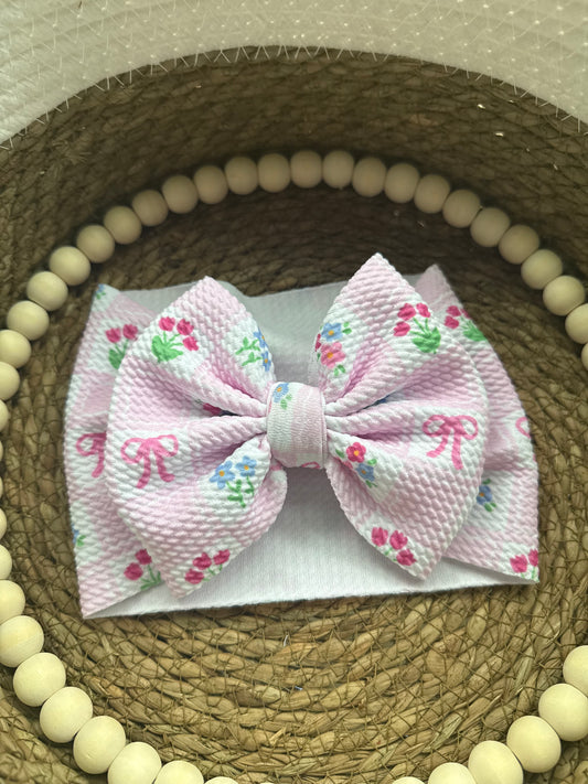 Girly Garden Checks Head-wrap