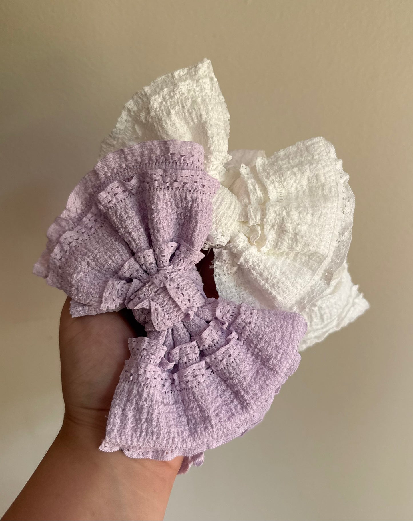 Ruffle Knit Headwraps - 5 inch