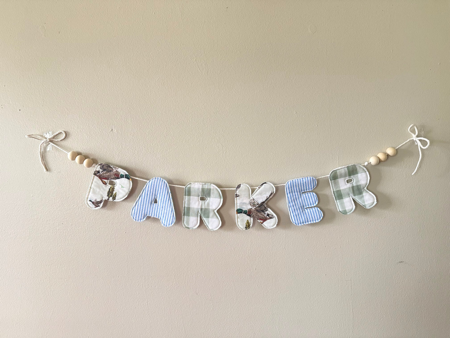 Quilted Name Banners