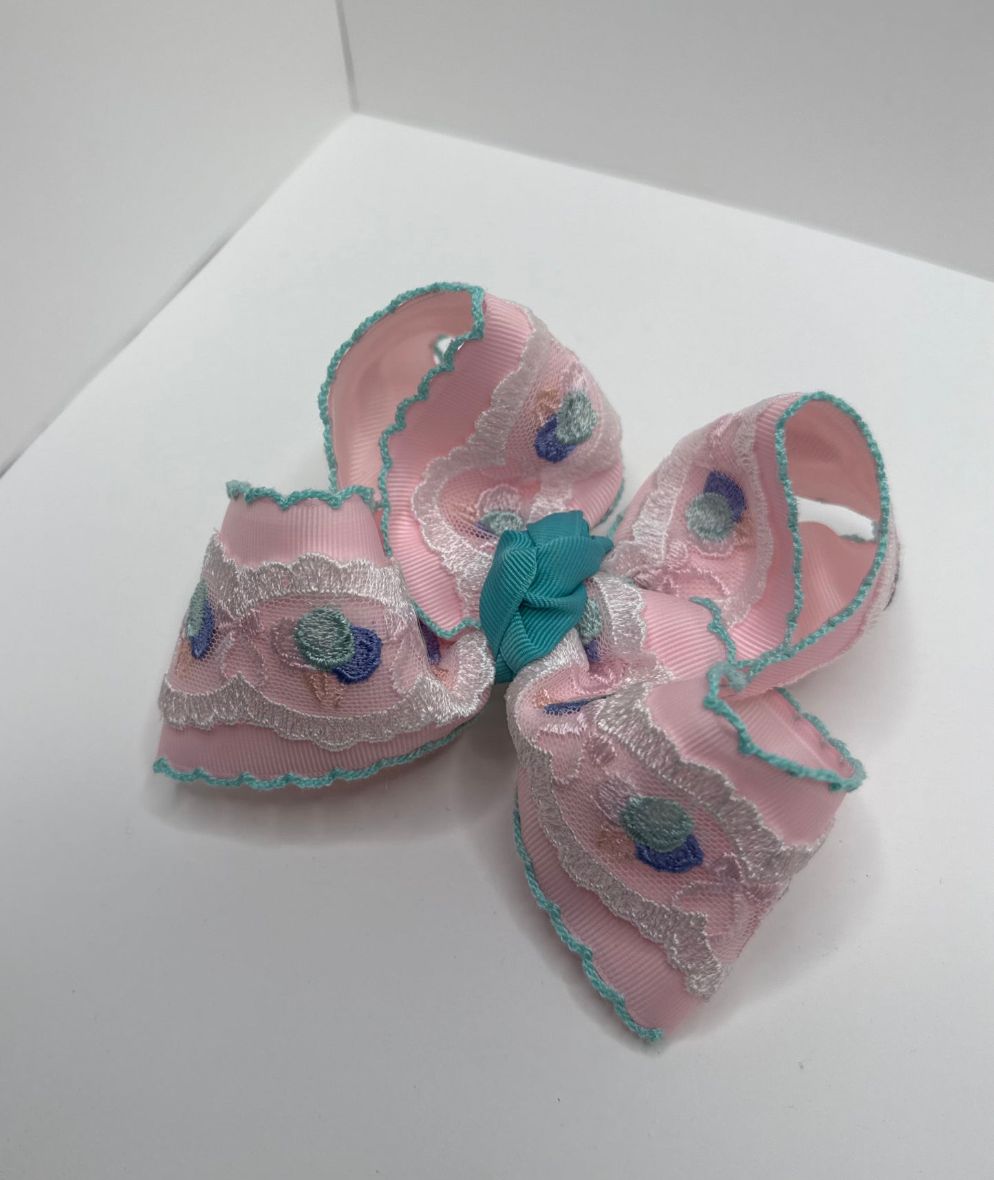 Cotton Candy Lace - 5 inch Bow