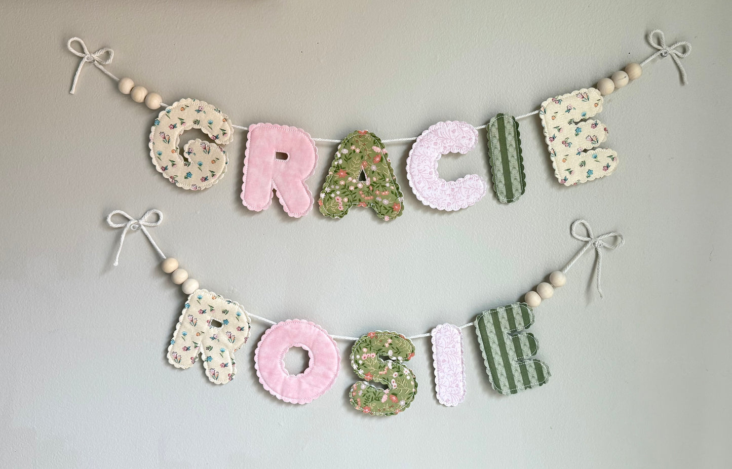 Quilted Name Banners