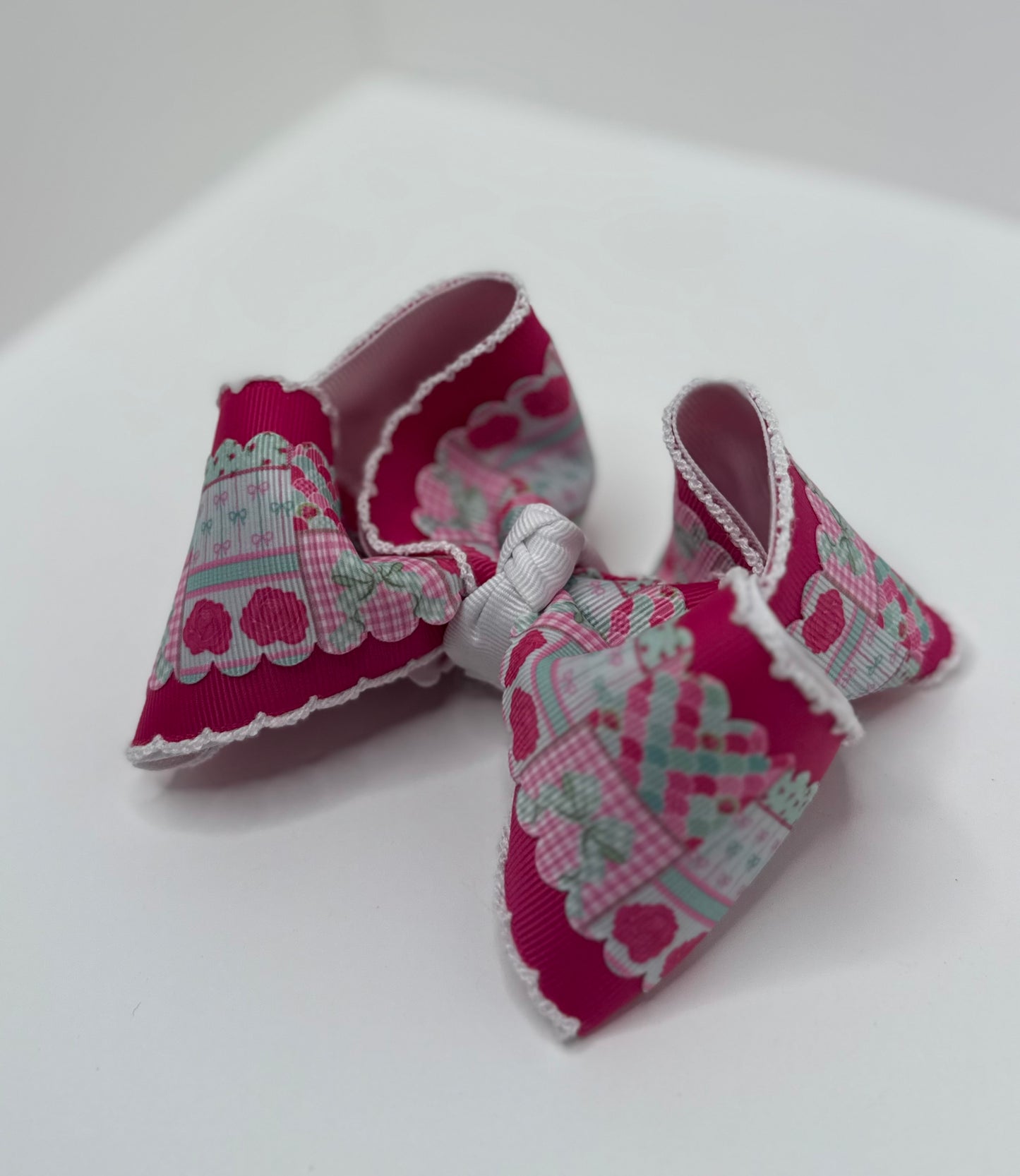 Berry Patchwork - 4 inch Bow