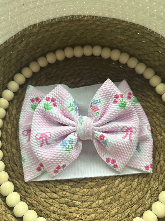 Girly Garden Checks Head-wrap